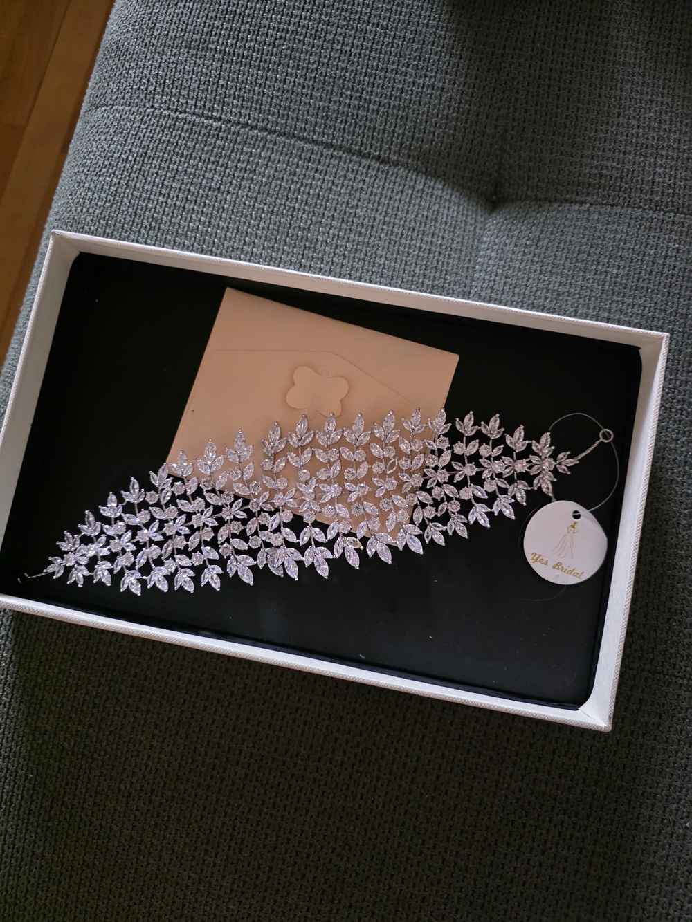 Bride Head Piece - Silver Sparkle
